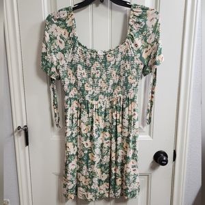 Green Floral dress